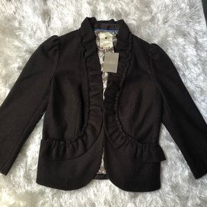 NWT! Anthropologie Elevenses Wool Blazer Jacket